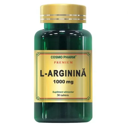 L-arginina 1000mg, 30 tablete, Cosmopharm