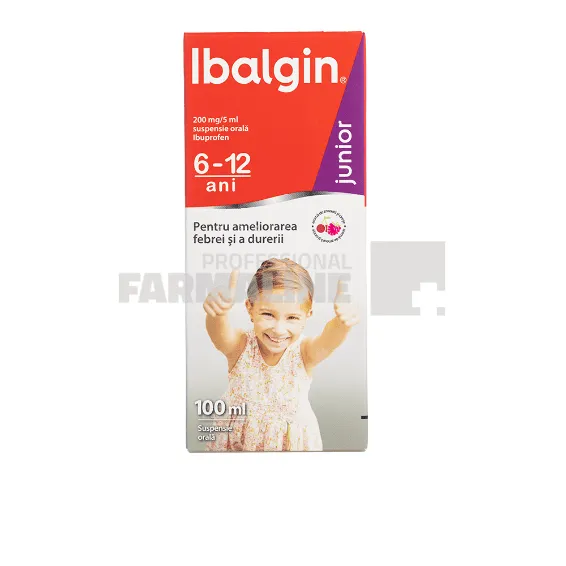 Ibalgin Junior Suspensie orala 200 mg/5 ml 100 ml
