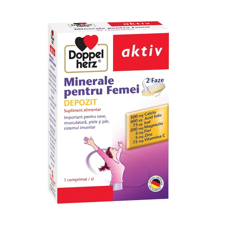 Doppelherz Minerale pentru femei ,30 tablete