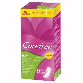 Absorbante zilnice cu aloe vera Pantyliners, 20 bucati, Carefree