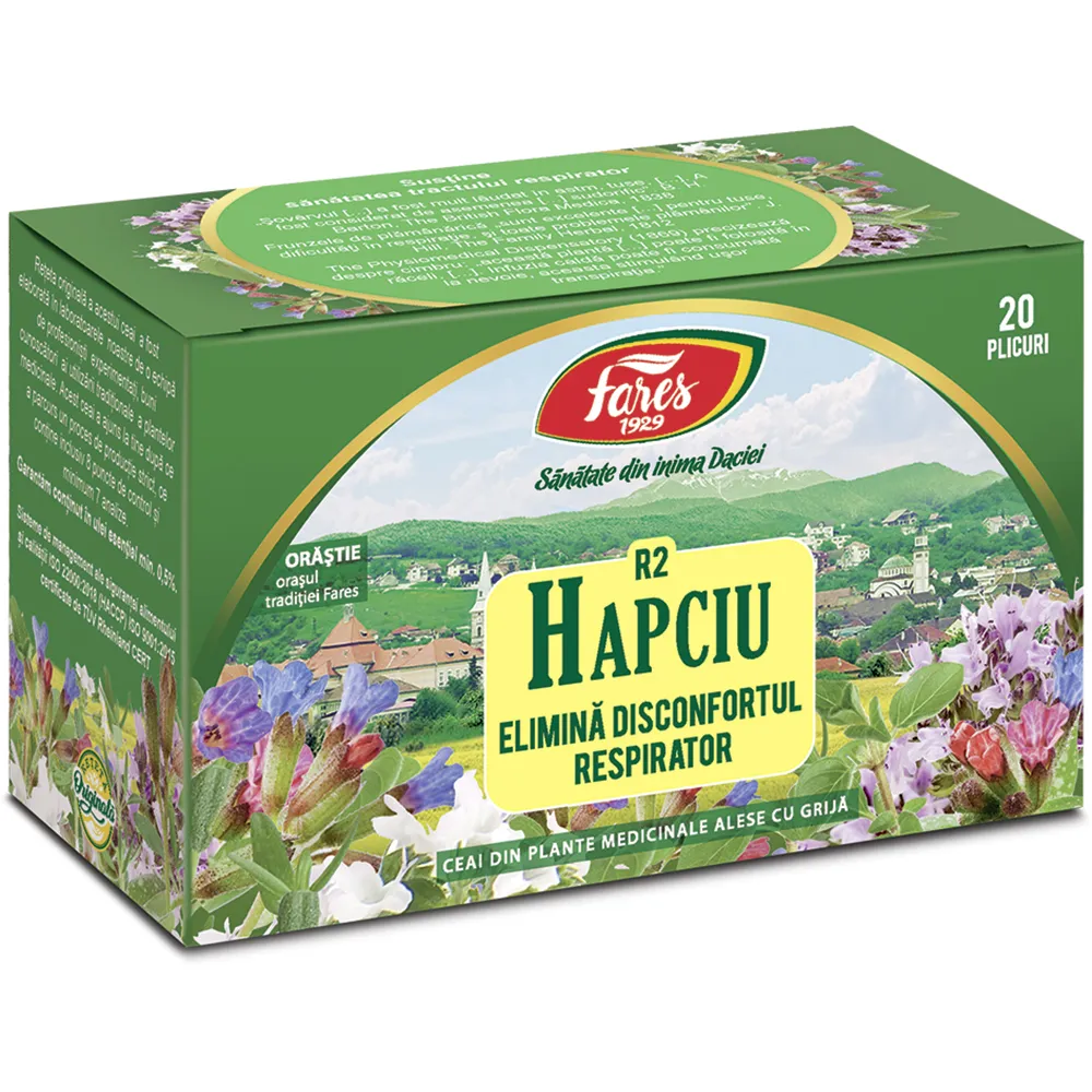 Ceai Hapciu, R2, 20 plicuri, Fares
