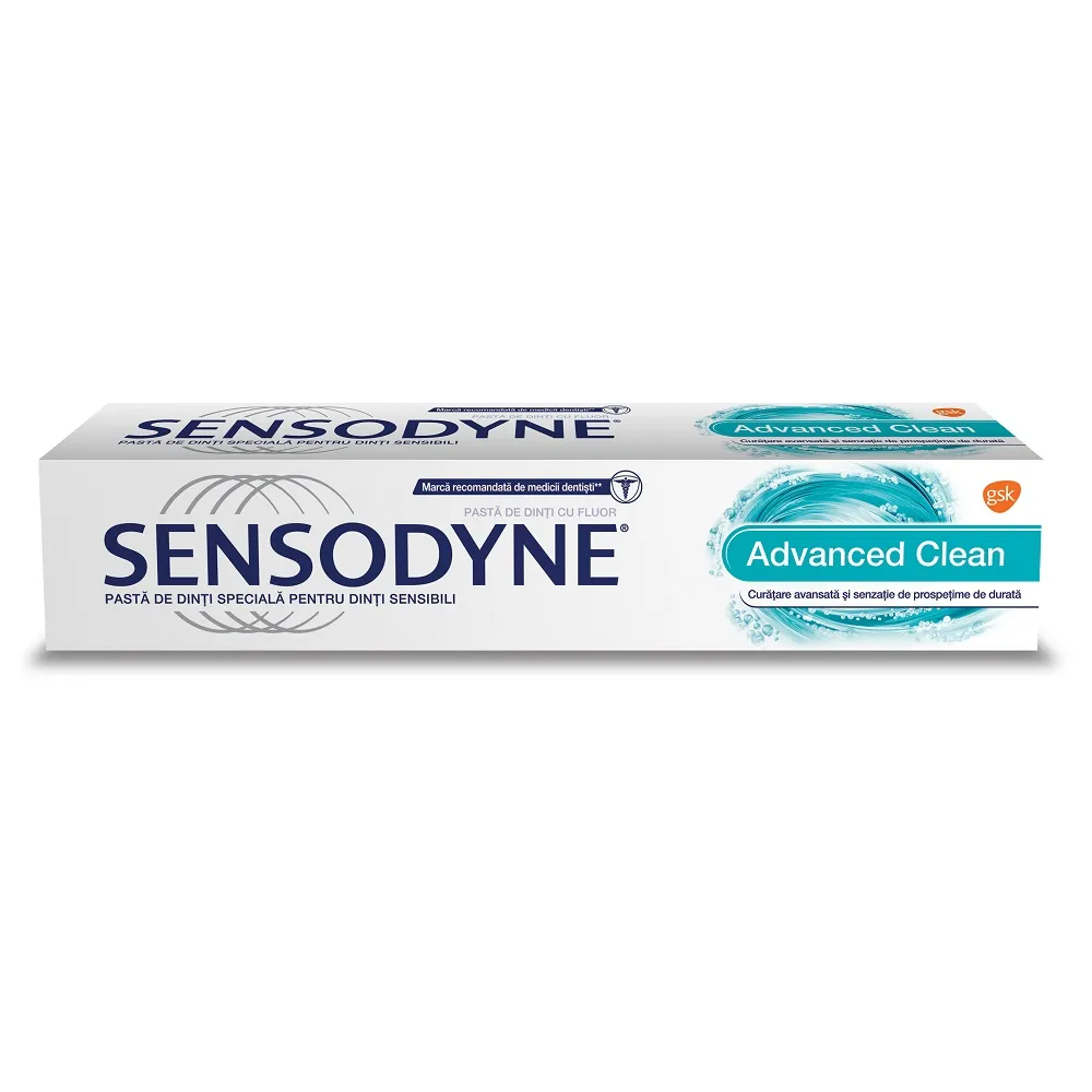 Pasta de dinti Advanced Clean Sensodyne, 75 ml, Gsk