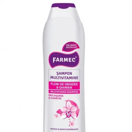 Farmec, Sampon multivitamine, cu extract de orhidee si ghimbir, 400 ml