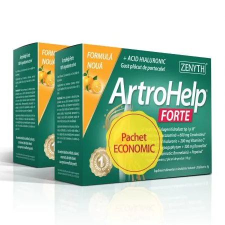 Pachet ArtroHelp Forte, 28+14 plicuri, Zenyth