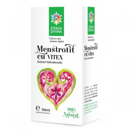 Menstrofit cu vitex tinctura, 50 ml, Steaua Divina