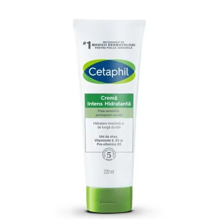 Crema intens hidratanta de zi, 220 ml, Cetaphil