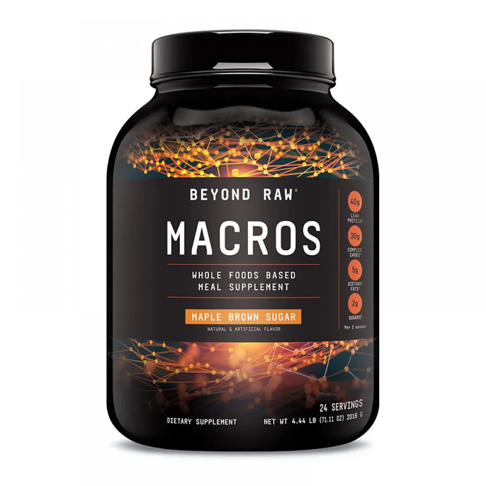 Macros Proteina cu aroma de sirop de artar (2016 grame), GNC Beyond Raw