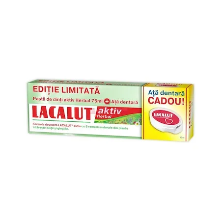 LACALUT AKTIV HERBAL PASTA 75ML+ATA DENTARA ZDROVIT