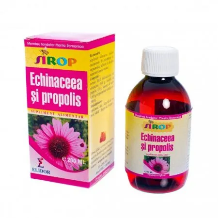 Sirop de echinacea si propolis, 200ml, Elidor