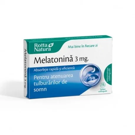 Melatonina 3 mg, Rotta Natura, 30 tablete sublinguale