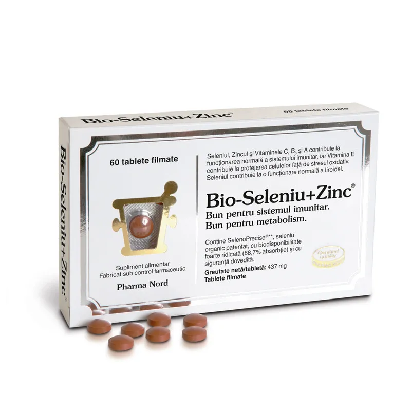 Bio-Seleniu  Zinc, 60 tablete, Pharma Nord