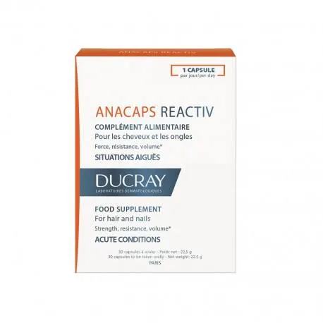 Ducray Anacaps Reactiv, 30 cps