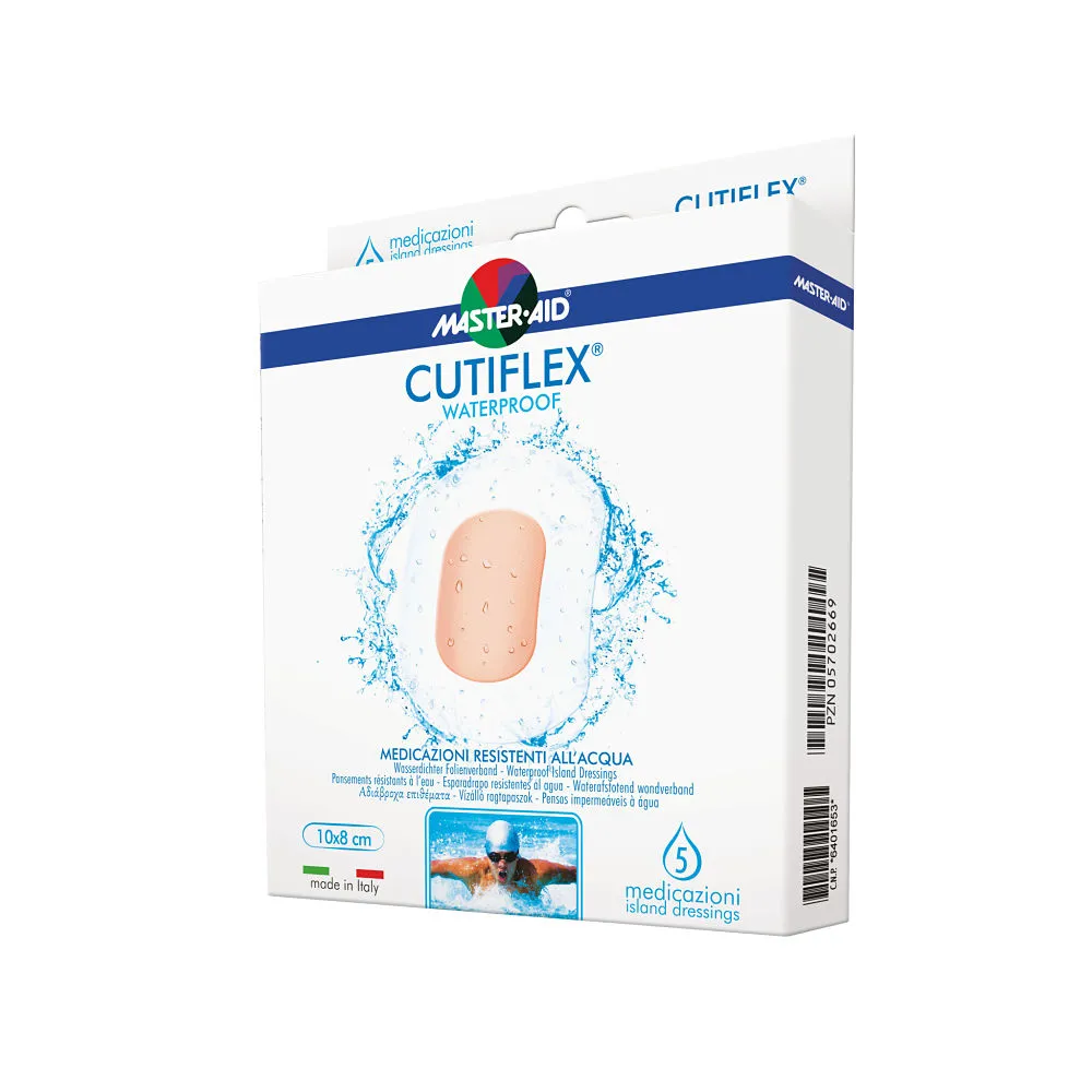 Pansament impermeabil steril Cutiflex Master-Aid, 10x8 cm, 5 bucati, Pietrasanta Pharma