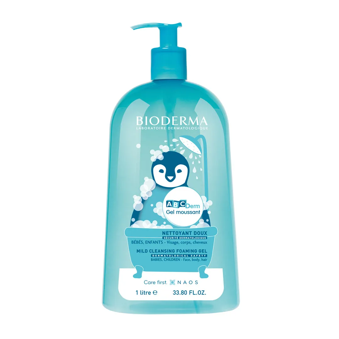 Gel spumant ABCDerm, 1 L, Bioderma