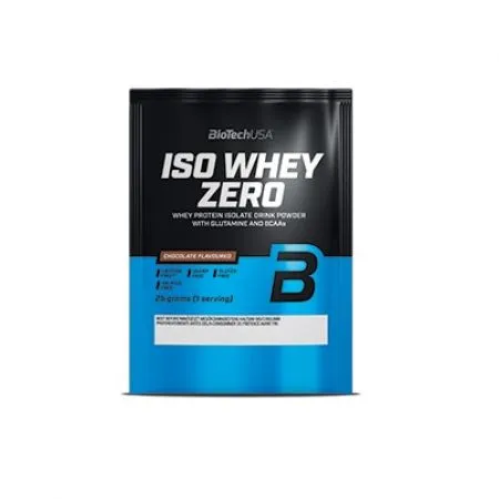 Pudra proteica monodoza Chocolate Iso Whey Zero, 25 g, BioTech USA