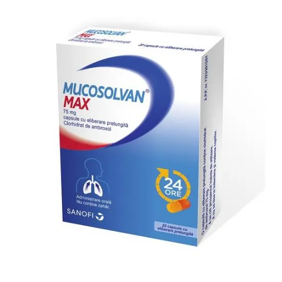 MUCOSOLVAN MAX 75MG*20CPS