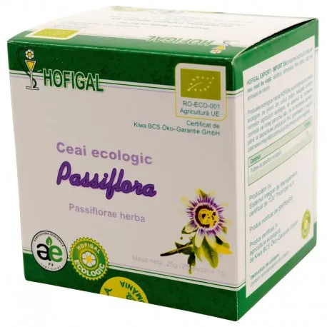 Ceai passiflora, 25 plicuri x 1g, Hofigal