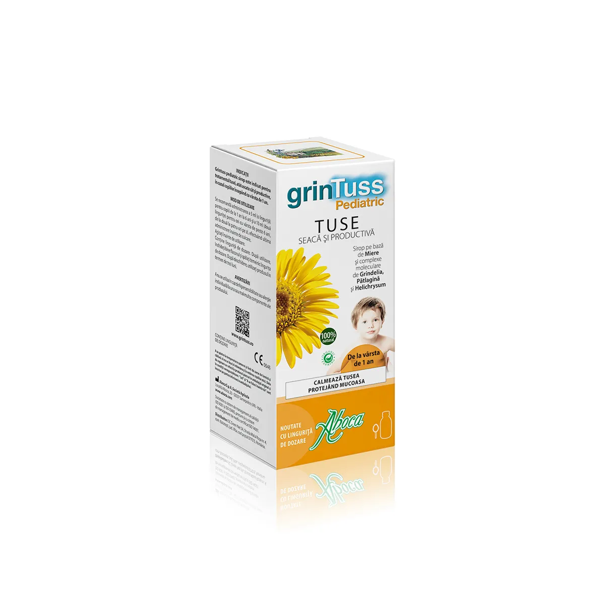 GrinTuss Pediatric sirop de tuse pentru copii, 180 ml, Aboca