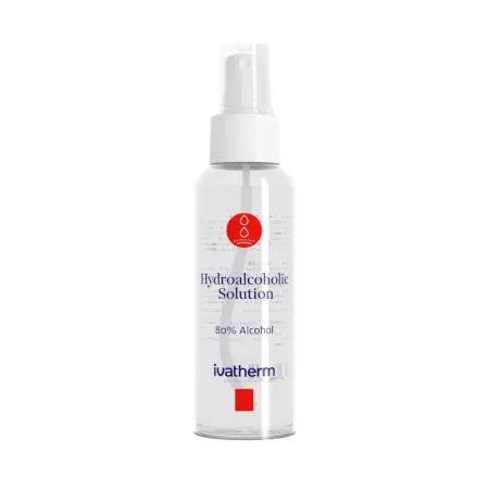 Solutie hidroalcoolica pentru maini, 100 ml, Ivatherm