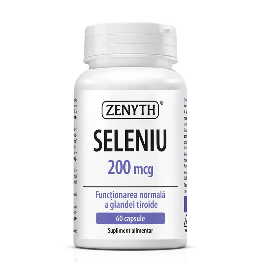 Seleniu, 200 mcg, 60 capsule, Zenyth