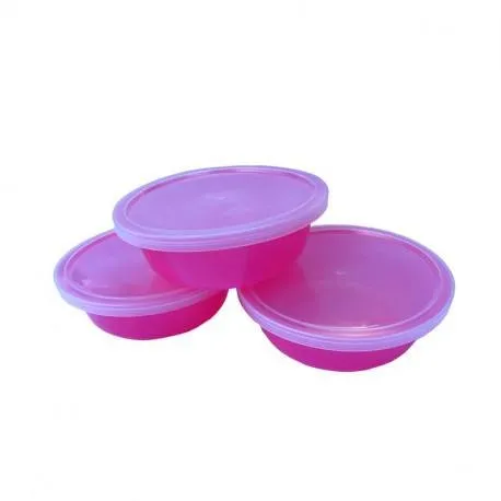Primii Pasi R0516 - Set Bol Capac Anticurg 3 Bucati Roz