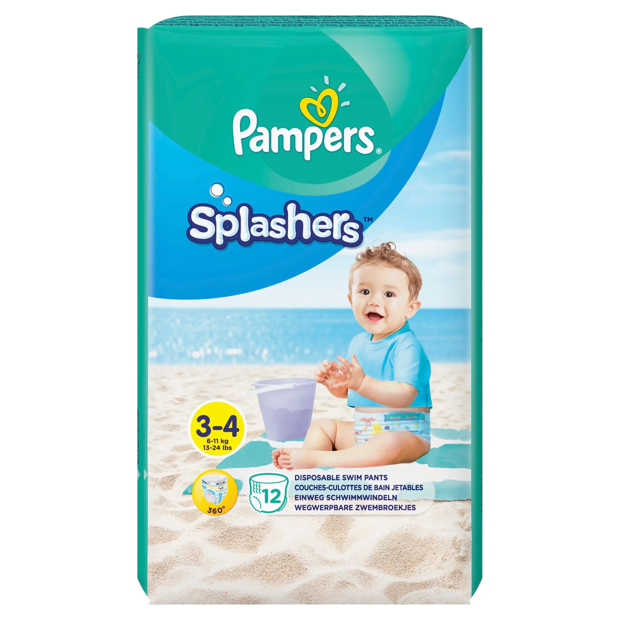 PAMPERS 3 Splash scutec apa 6-11Kg x 12buc