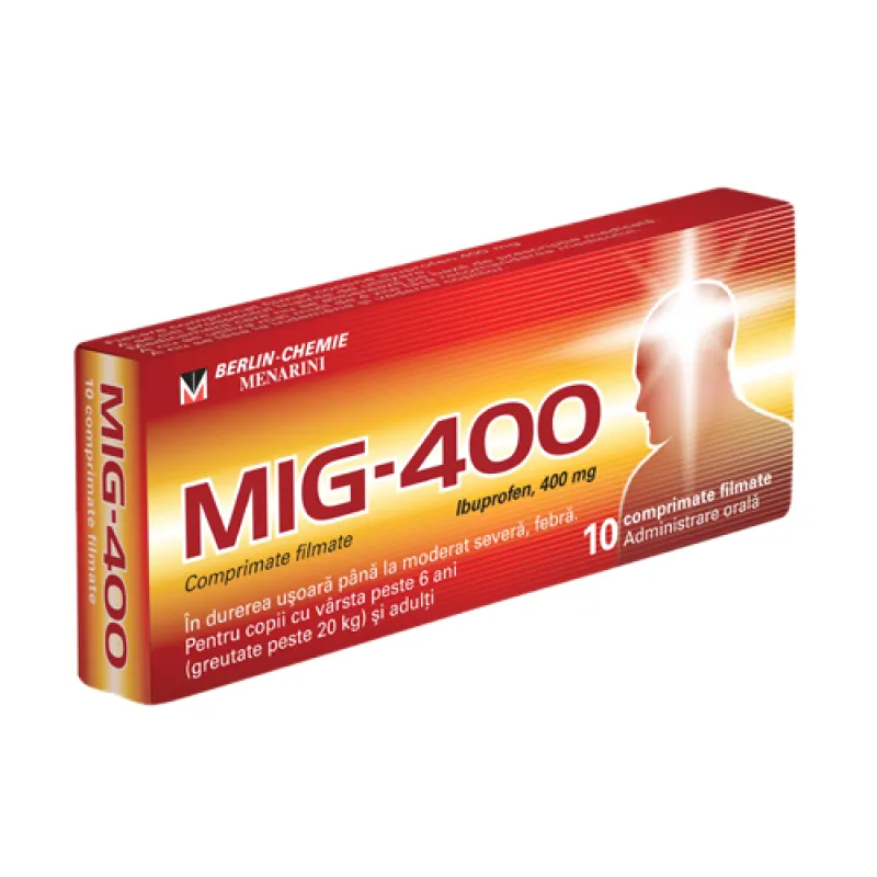 MIG 400mg x 10 comprimate filmate -Berlin Chemie