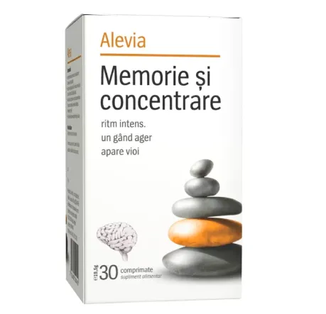 Memorie si concentrare, 30 comprimate, Alevia