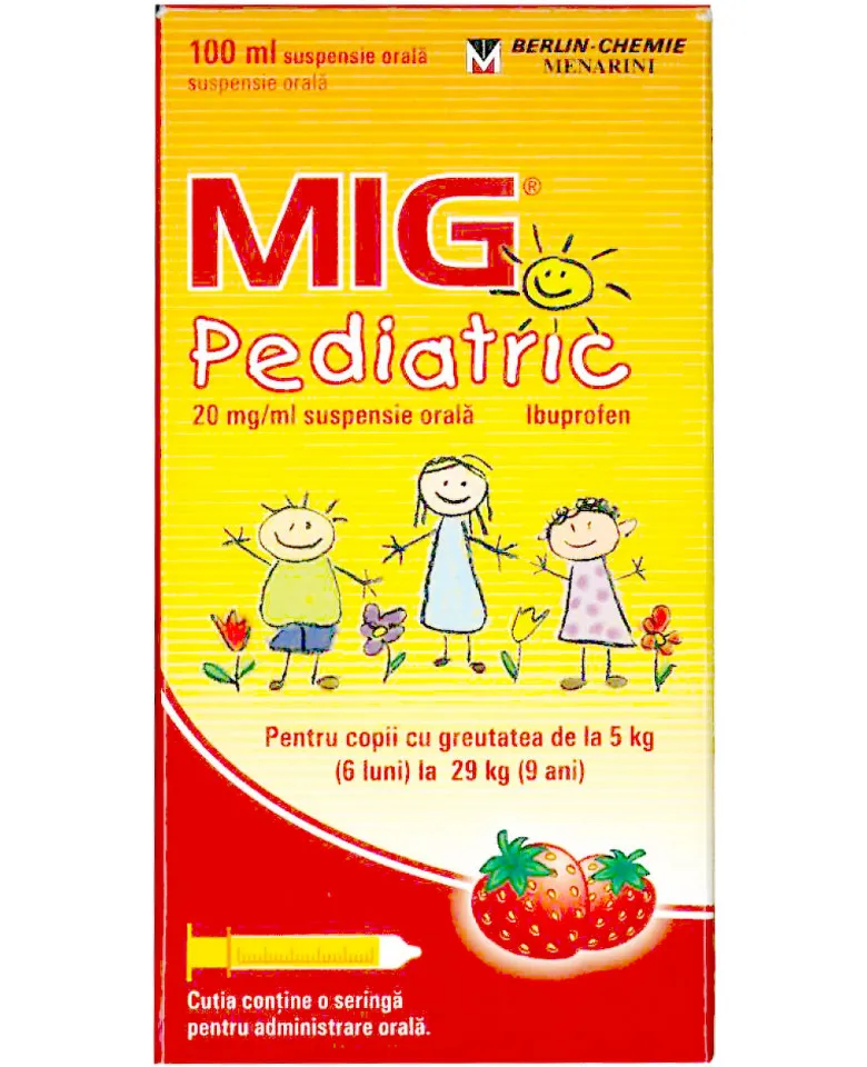 MIG PEDIATRIC 20MG/ML SUSPENSIE ORALA 100ML