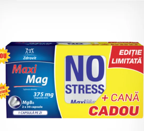ZDROVIT MAXIMAG SET 30 CAPSULE X 2BUC + CANA CADOU
