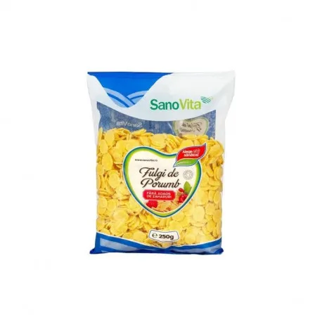 Sanovita Fulgi de porumb fara zahar, 250 g