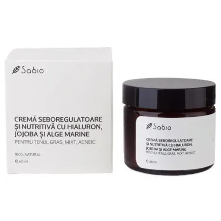 Crema seboregulatoare pentru ten, 60 ml, Sabio