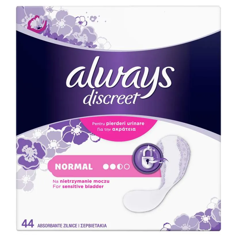 ALWAYS DISCREET LINERS NORMAL X 44BUC