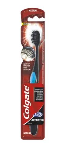 Periuta de dinti 360 Black, Colgate