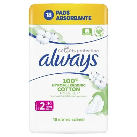 Absorbante Always Naturals Duo, marimea 2, 18 bucati, P&G