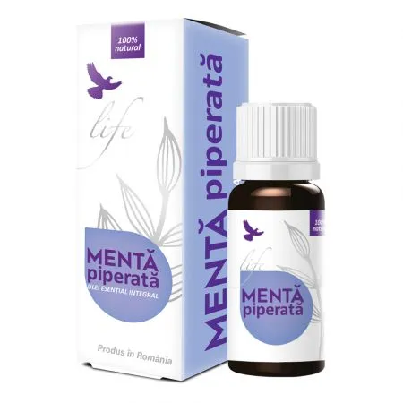 Ulei esential integral de Menta Piperata, 10 ml, Bionovativ