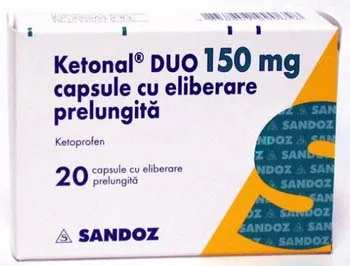 KETONAL R DUO 150 mg x 20 CAPS. ELIB. PREL. 150mg SANDOZ S.R.L.