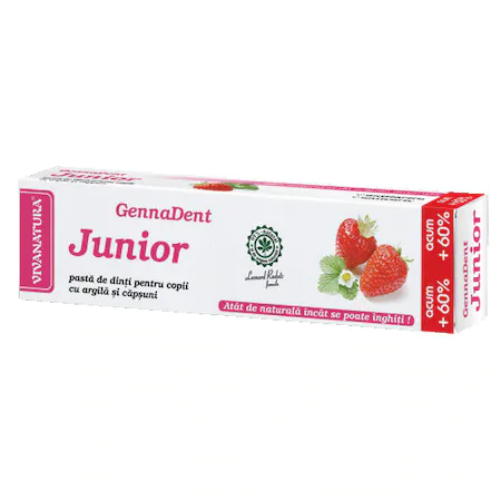 Viva Natura GennaDent junior capsuni x 80ml