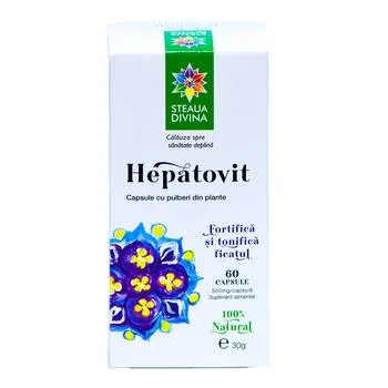 Hepatovit 500mg, 60 capsule, Steaua Divina