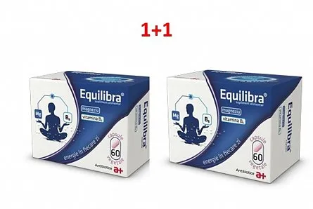 Equilibra magneziu + vitamina B6, 60 capsule + 60 capsule, Antibiotice