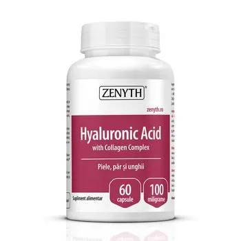 Hyaluronic Acid cu Collagen Complex, 60 capsule, Zenyth