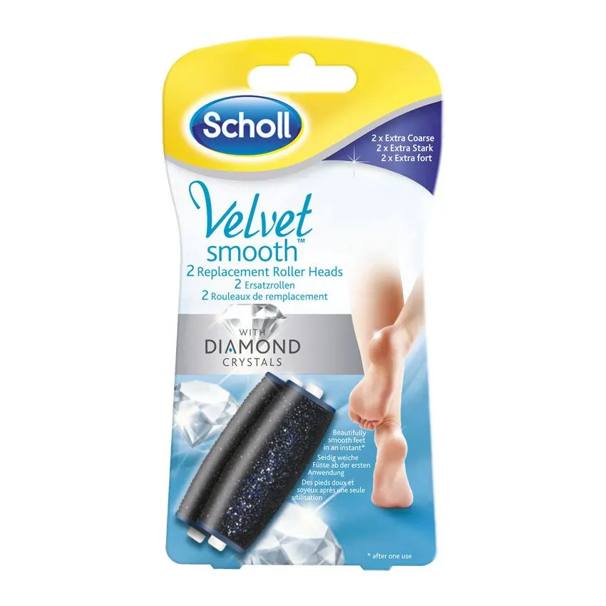 SCHOLL Rezerve pila electrica Velvet Smooth Diamond Cristal  x 2buc
