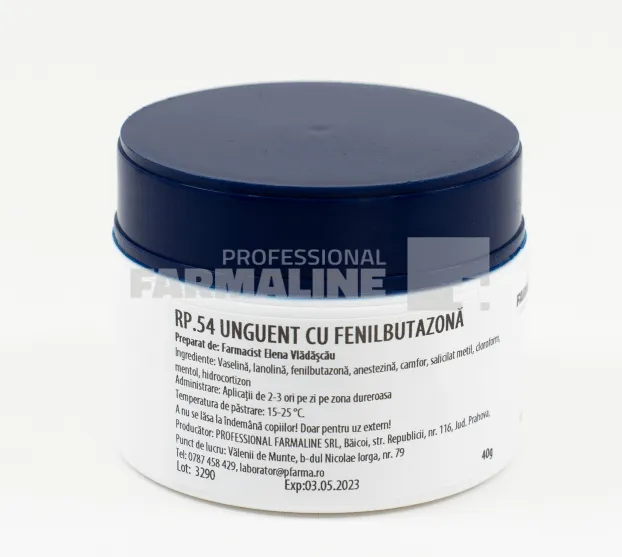Unguent cu fenilbutazona 50 g