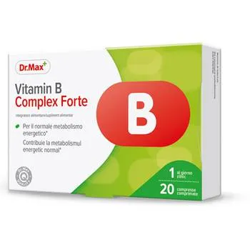 Dr. Max Vitamina B Complex Forte, 20 comprimate