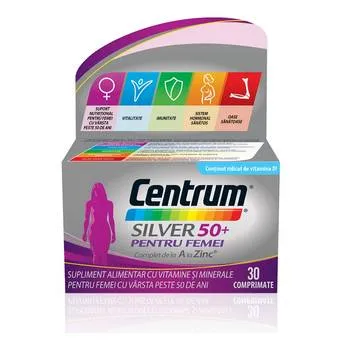 Centrum Silver 50+ pentru femei, 30 comprimate, Haleon