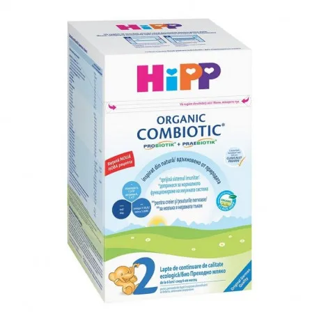 Hipp 2 Combiotic lapte de continuare, +6 luni, 800g