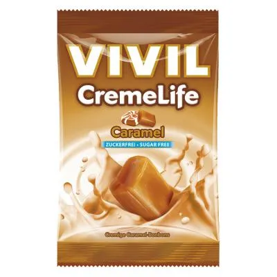 Vivil CremeLife Bomboane cu Caramel fara zahar 110 g