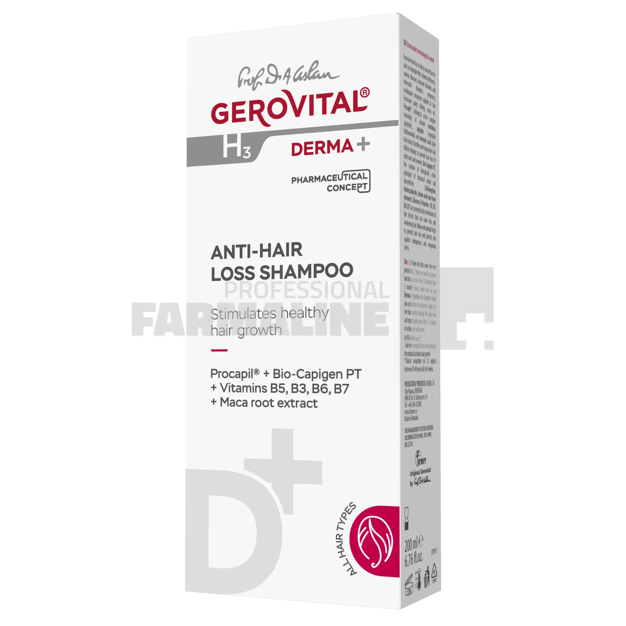 Gerovital H3 Derma+  Sampon anticadere 200 ml