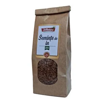 Seminte de in, 200g, AdNatura