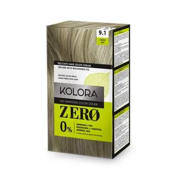 Vopsea de par Kolora Zero 9.1 Silver Ash, 60ml, Aroma